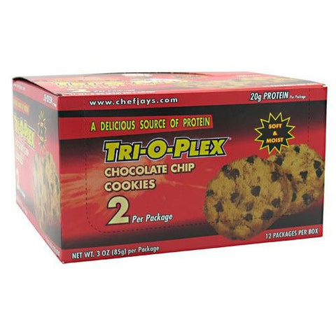 Tri-O-Plex Cookies, Chocolate Chip, 12 packs