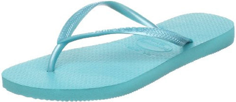 Havaianas Women's Slim Flip Flop,Ocean Green,39/40 BR/9-10 M US