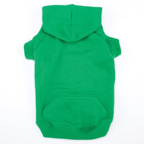 Casual Canine Basic Dog Hoodies - Green, Large