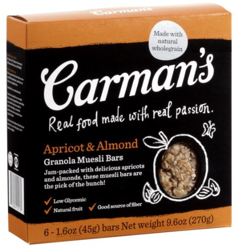 Carmans Apricot Almond Muesli Bar 9.52 OZ
