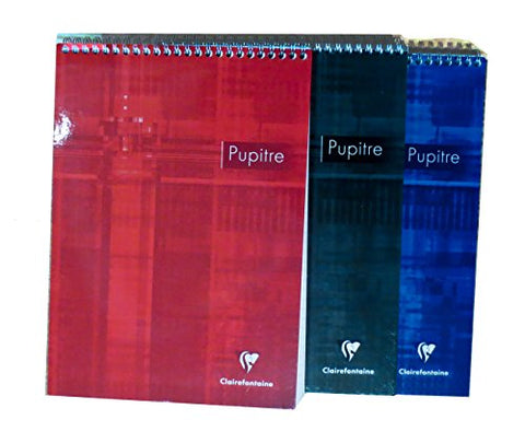 Clairefontaine Wirebound Notepad - Ruled 80 sheets - 8 1/2 x 11 3/4 - Assorted