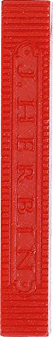 J Herbin Supple Wax Sealing Wax 3 ⅜ x ⅜ x ⅜ Red 4 sticks per pack