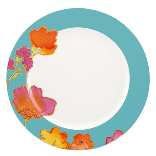 FLORAL FUSION AQUA DINNER PLATE
