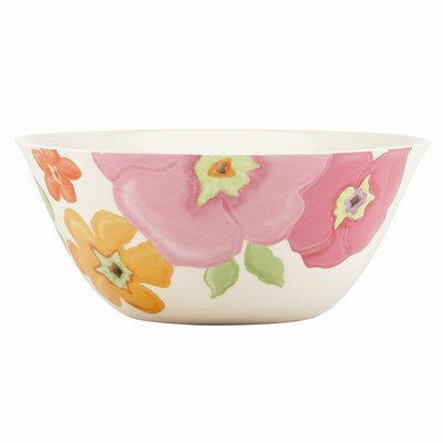 FLORAL FUSION FLWR SERVING BOWL