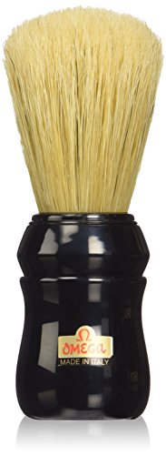 10049 Pure Bristle Shaving Brush, Plastic Handle, Black