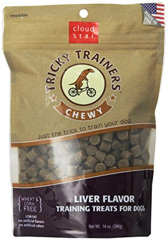 Cloud Star Chewy Tricky Trainers, Liver Flavor, 14-Ounce Pouch