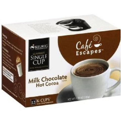 Cafe Escapes Hot Milk Chocolate Cocoa K-Cups 12.0 PC