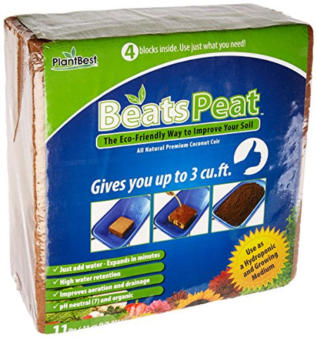 P.PRIDE RZP30410000 BEATS PEAT COIR BRICK 2.3 CF 108/Plt, 11#