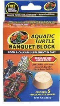 ZOO MED LABORATORIES INC AQUATIC TURTLE BANQUET BLOCK REGULAR/5 PACK