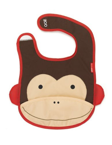 Zoo Tuck-away Bibs - Monkey