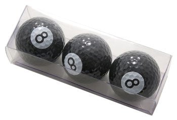 Novelty Balls - Sports Ball - Magic 8 Ball, 3 Pack Tube