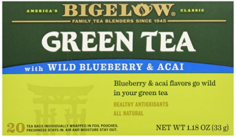 Bigelow Tea Green Tea with Wild Blueberry & Acai (20 ct)
