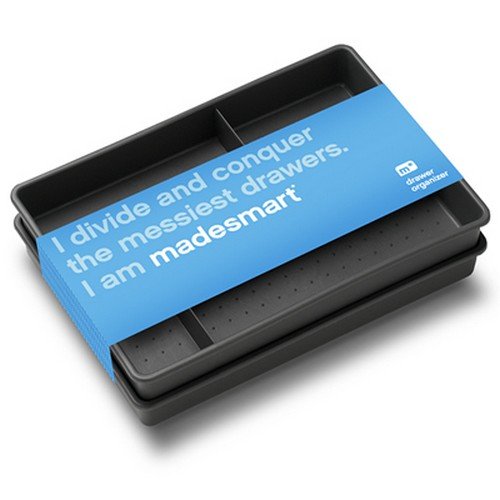 Two Tray Drawer Organizer Granite 10.75"x7.5"x2.6"