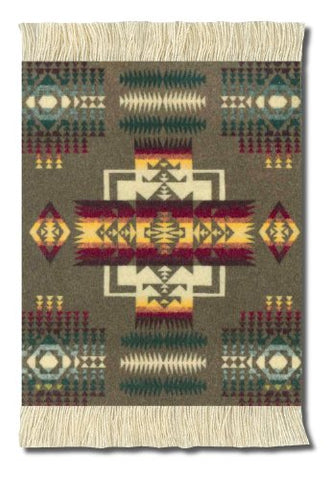 Pendleton Chief Joseph Khaki Repeat CoasterRug (4 pcs)