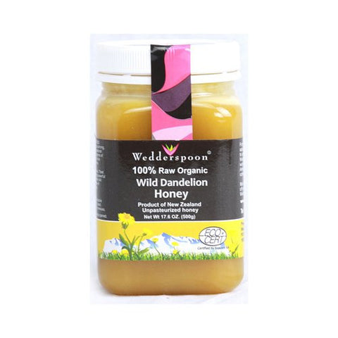 Organic Dandelion Honey (New Zealand) 500g/17.6oz