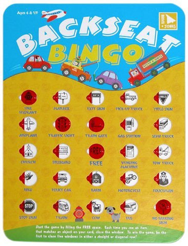 Backseat Bingo Game