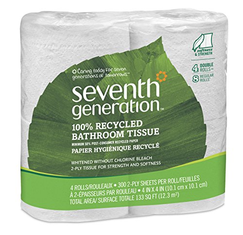 Seventh Generation Bath Tissue, 100% Recycled - 300 Sheets (4 Count)