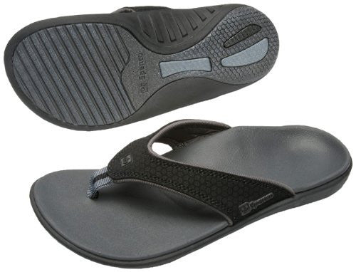 Spenco Polysorb Total Support Yumi Sandals, Black/Black, Women's 8