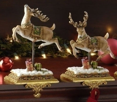 8" DEER STOCKING HOLDER 2ASST J STUDIO