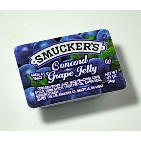 Smucker's Portion Control - Plastic, Grape Jelly, 1/2 oz