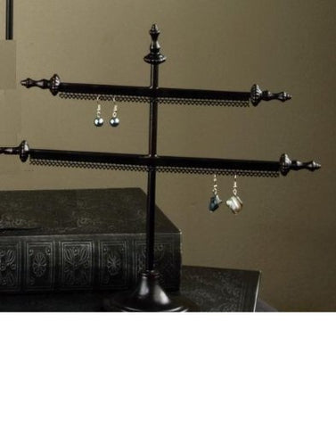 Antique Bronze 2-Arm Earring Stand