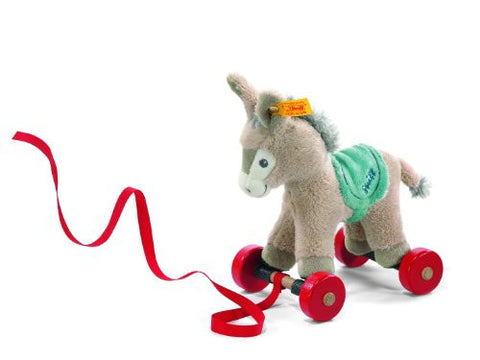 Issy Donkey Pull-Along Animal, Grey, 7.1"