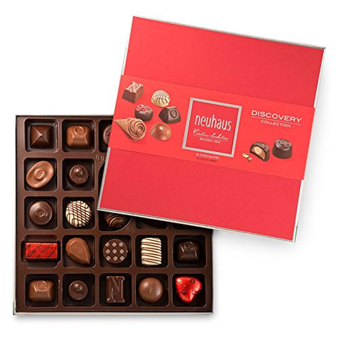 Neuhaus Collection Discovery Red, Dark, Milk, & White, 25 Pieces