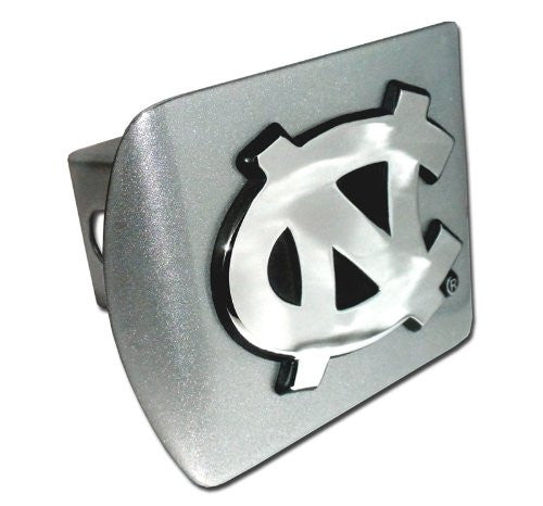 North Carolina Brushed Chrome Hitch Cover
