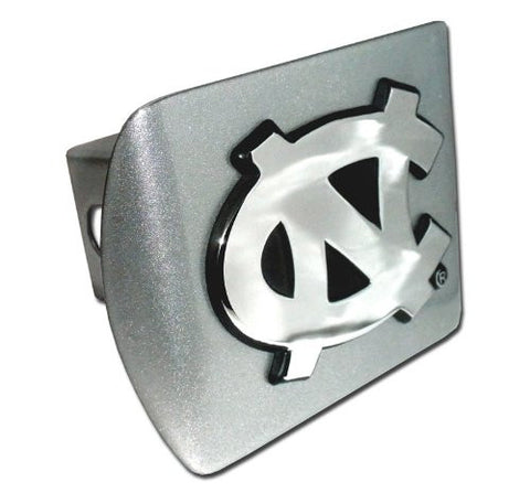 North Carolina Brushed Chrome Hitch Cover