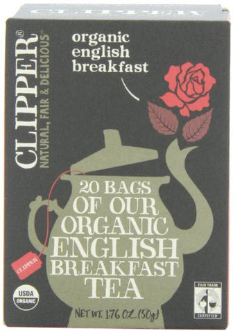 CLIPPER FAIR TRADE ORGANIC ENGLISH BREAKFAST - 20 ENVELOPES / pack