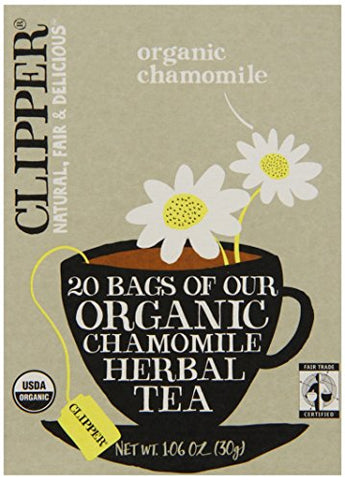 CLIPPER FAIR TRADE ORGANIC CHAMOMILE TEA - 20 ENVELOPES / pack