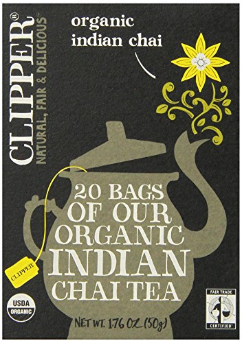 CLIPPER FAIR TRADE ORGANIC INDIAN CHAI TEA - 20 ENVELOPES / pack
