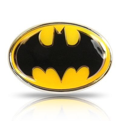 Batman Yellow Metal Auto Emblem, Official Licensed