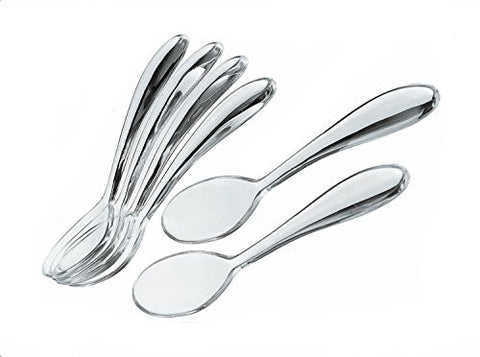 Art and Cafe Teaspoon, Transparent, Set of 6