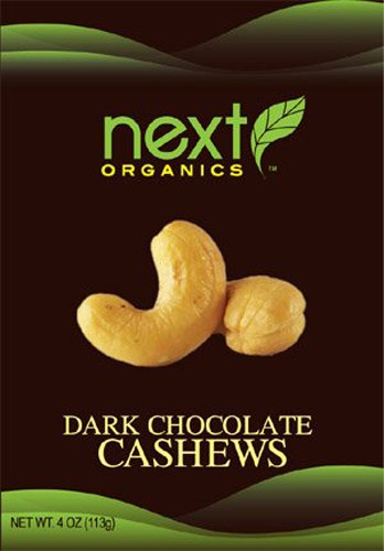 Next Organic Dark Chocolate Cashews, 4 oz