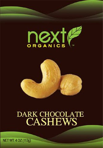 Next Organic Dark Chocolate Cashews, 4 oz