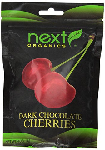 Next Organic Dark Chocolate Cherries, 4 oz