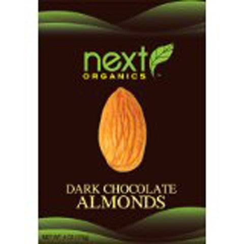 Next Organic Dark Chocolate Almonds, 4 oz