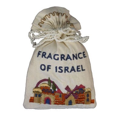 Embroidered Spice Bag - Jerusalem, 4.5x3 inch (comes with close)
