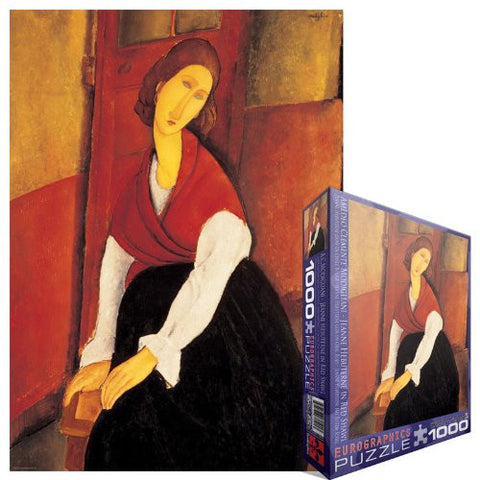 Jeanne Hebuterne in Red Shawl/Amedeo Clemente Modigliani 1000 pc