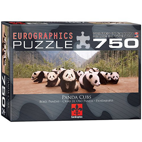 Panda Cubs 750 pc 14x10 inches, Puzzle