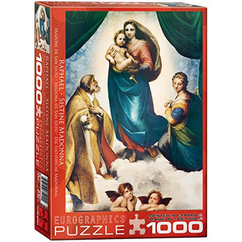Sistine Madonna Detail, Raphael 1000 pc 10x14 inches Box, Puzzle