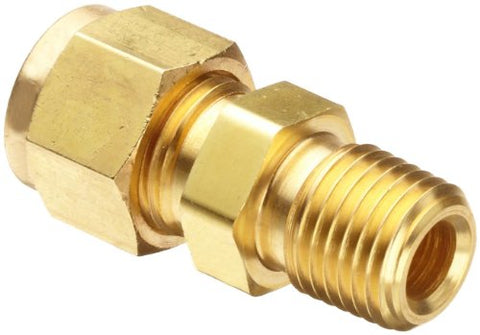 Brass Compression Fitting - Male Connector, Female Compression, Male Pipe Thread, Size 0.375 x 0.375 (not in pricelist)