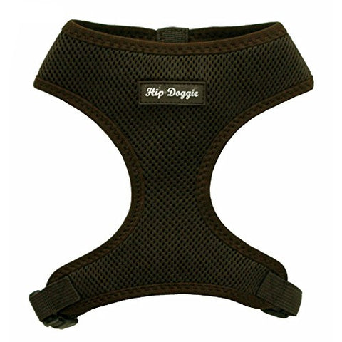 Hip Doggie Ultra Comfort Harness Vest - Brown, Medium