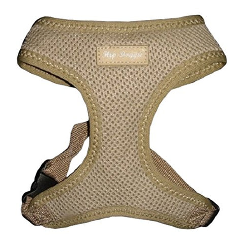 Hip Doggie Ultra Comfort Harness Vest - Tan, Medium