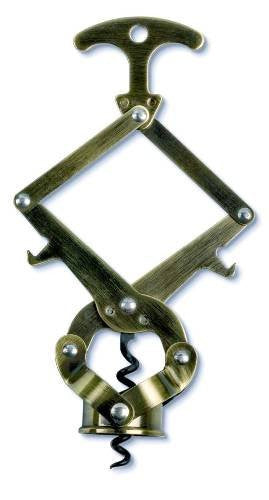Lazy Tongs Corkscrew-Antique Finish