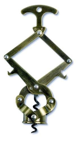 Lazy Tongs Corkscrew-Antique Finish