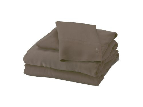 Rayon from Bamboo King Sheet Set in Mocha