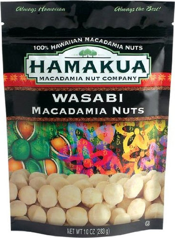 Wasabi Macadamia Nuts 10oz pouch