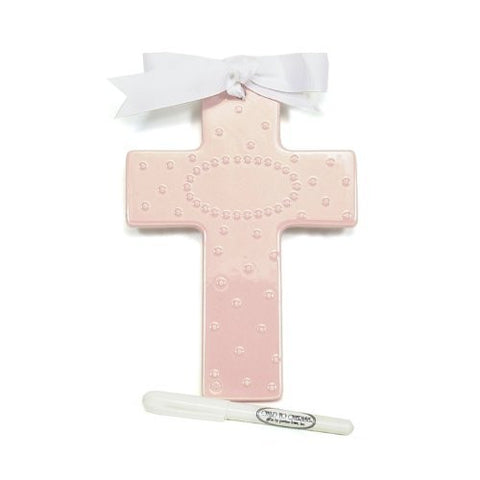 Personalizable Cross w/ Pen, Pink